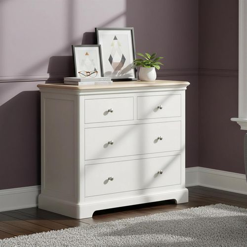 Cromwell Chest - 2+2 Drawer - Grey Painted