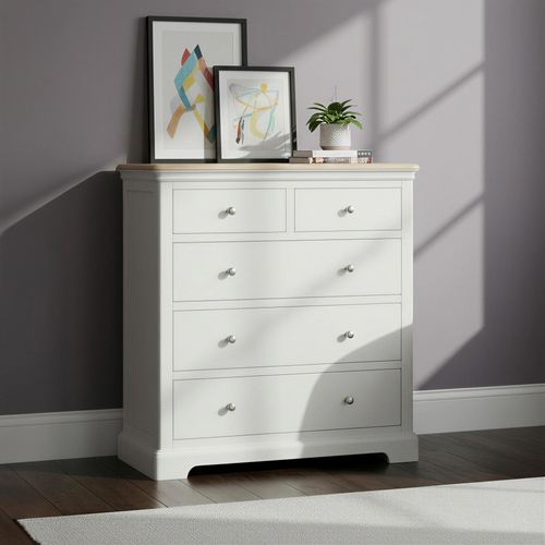 Cromwell Chest - 2+3 Drawer - Grey Painted
