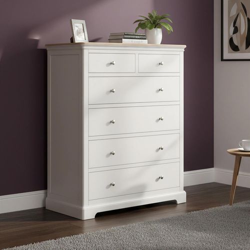 Cromwell Chest - 2+4 Drawer - Grey Painted