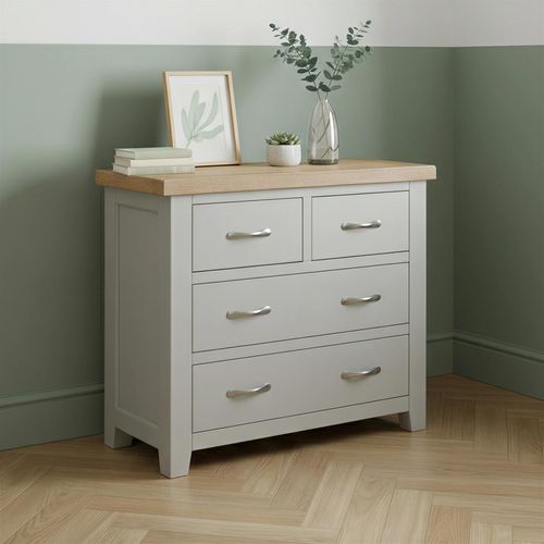 Wilmont Chest - 2+2 Drawer - Grey Painted