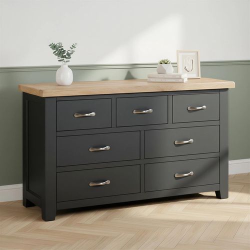 Wilmont Chest - 3+4 Drawer - Black Painted