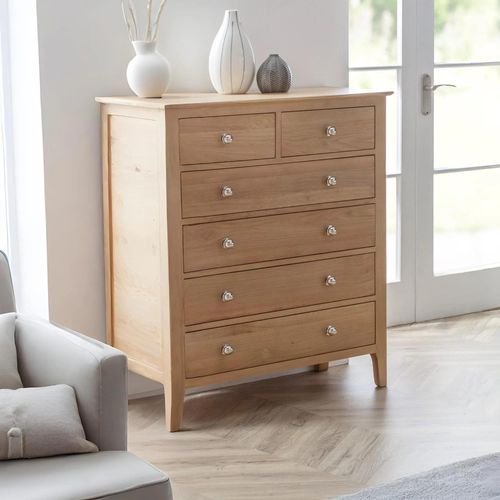 Cotswold Chest of Drawers - 4+2 Drawer - Oak