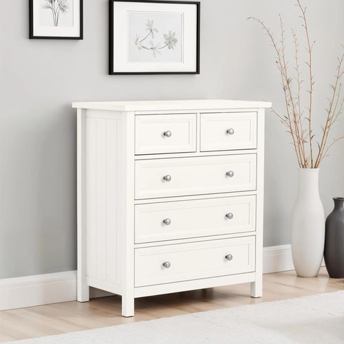 Maine Chest of Drawers - 3+2 Drawer - White