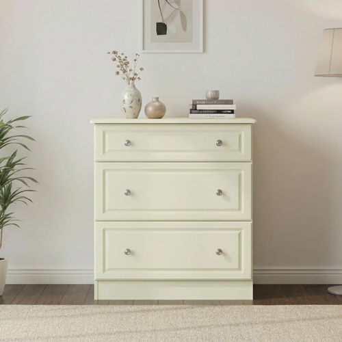 Pembroke Cream 3 Drawer Deep Chest