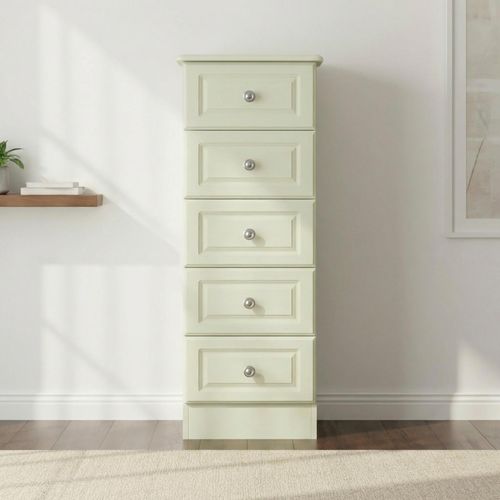 Pembroke Cream 5 Drawer Narrow Chest