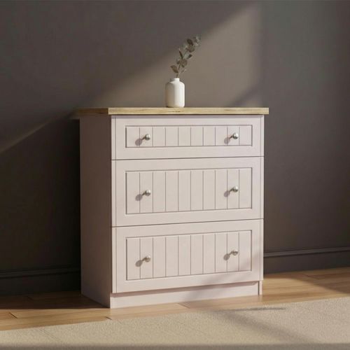 Vienna Chest - 3 Drawer - Deep - Cashmere