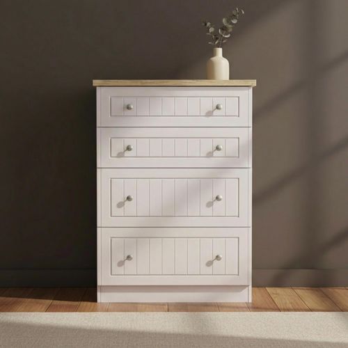 Vienna Chest - 4 Drawer - Deep - Cashmere