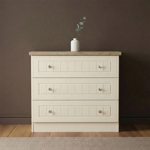 Vienna Chest - 3 Drawer - Small - Cream