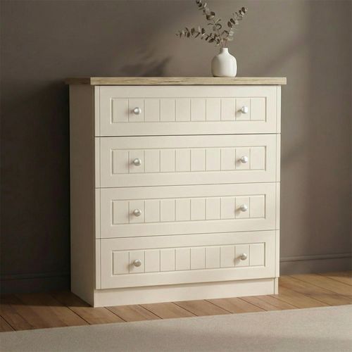 Vienna Chest - 4 Drawer - Cream
