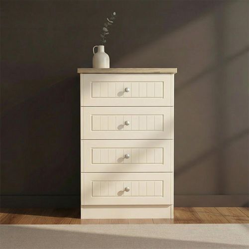 Vienna Chest - 4 Drawer - Midi - Cream