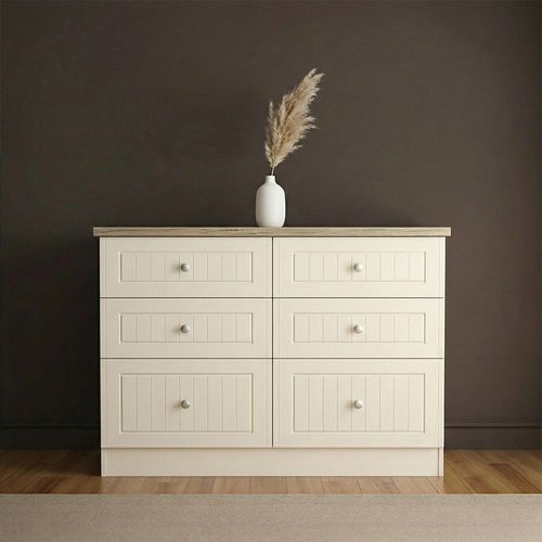Vienna Chest - 6 Drawer - Midi - Cream