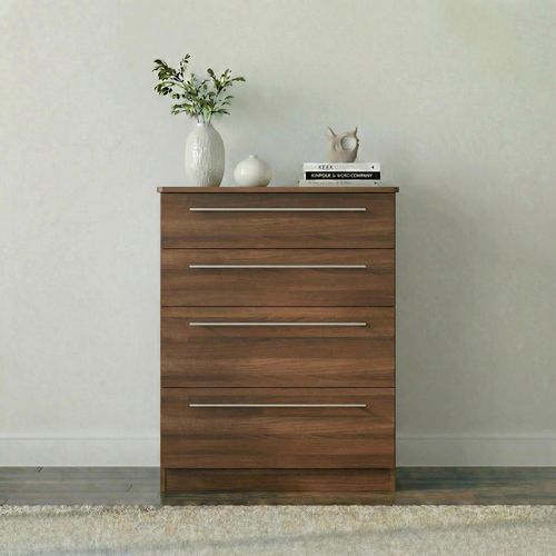 Sherwood Deep Chest - 4 Drawer - Walnut