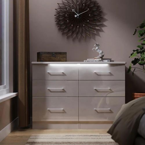 Paris Chest - Midi - 6 Drawer - Cashmere