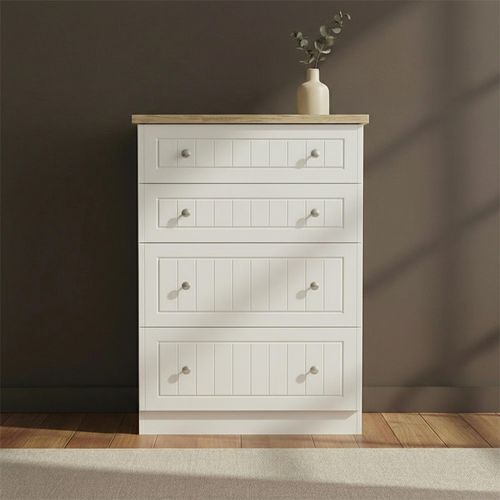 Vienna Chest - 4 Drawer - Deep - Porcelain