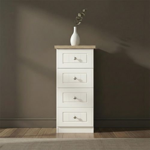 Vienna Chest - 4 Drawer - Narrow - Porcelain