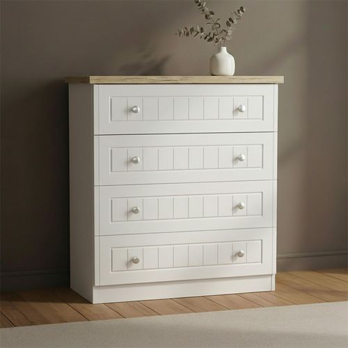 Vienna Chest - 4 Drawer - Porcelain