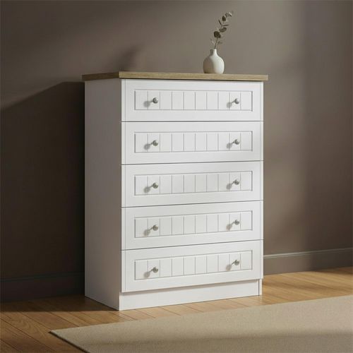 Vienna Chest - 5 Drawer - Porcelain