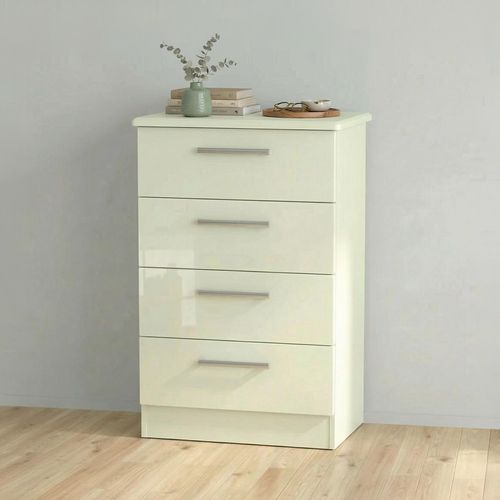 Knightsbridge Chest - 4 Drawer - Midi - Cream Gloss