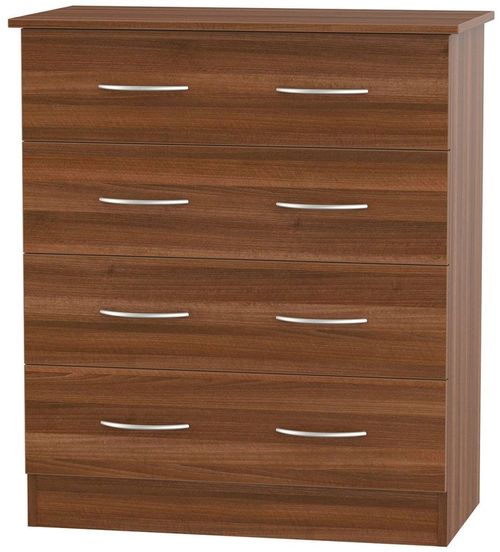 Avon Walnut Effect 4 Drawer Chest
