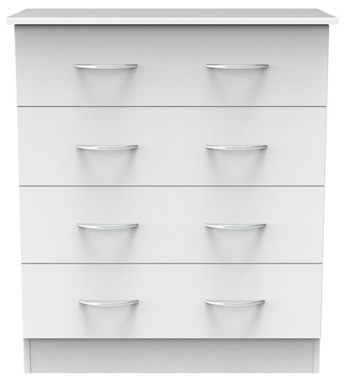 Avon White 4 Drawer Chest