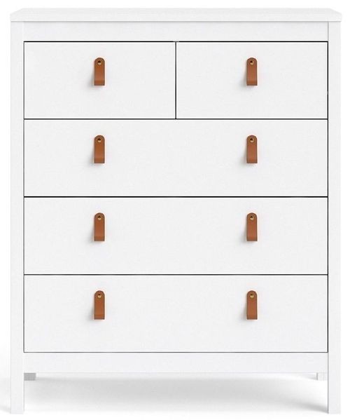 Barcelona White 3+2 Drawer Chest