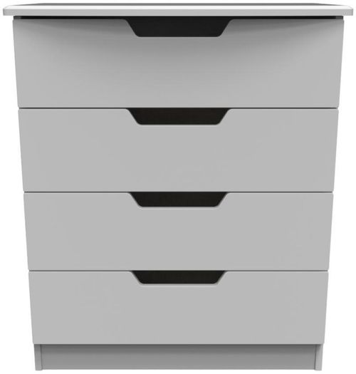 Bella Grey 4 Drawer Chest