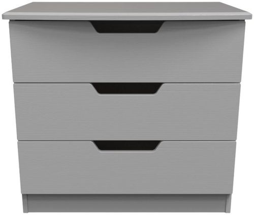 Bella Grey Ash 3 Drawer Small Chest