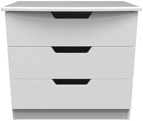 Bella White 3 Drawer Small Chest