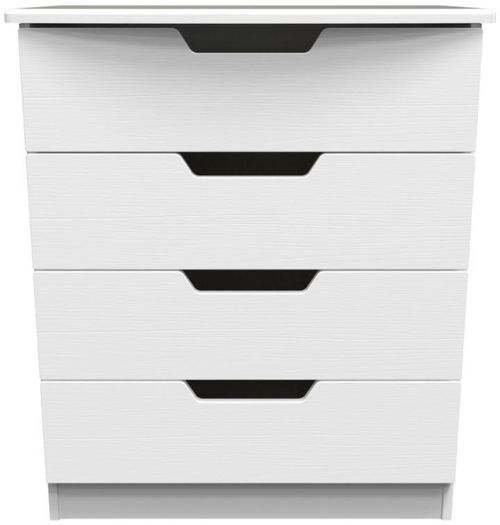 Bella White 4 Drawer Chest