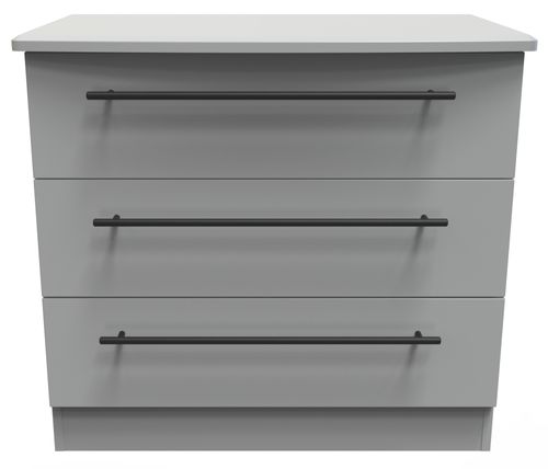Beverley Grey 3 Drawer Small Chest