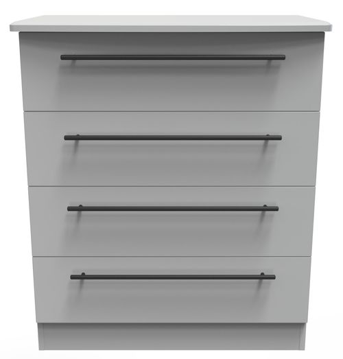 Beverley Grey 4 Drawer Chest