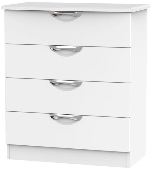 Camden White Matt 4 Drawer Chest