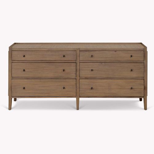 Chesterton Double Chest of Drawers Natural Rattan