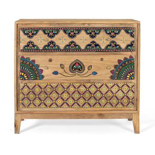 Chieti Chest - Mango Wood - Painted - 3 Drawer
