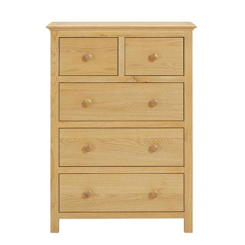 Clearance - Arlington Oak 2+3 Drawer Chest - FSS16373