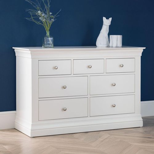 Clermont Chest of Drawers - 4+3 Drawer - White