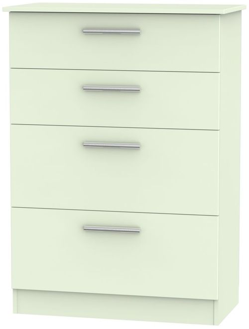 Contrast Cream 4 Drawer Deep Chest