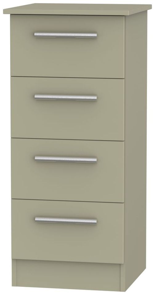 Contrast Mushroom 4 Drawer Narrow Chest