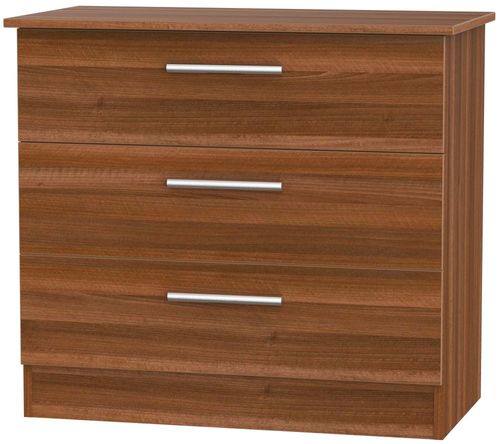 Contrast Noche Walnut 3 Drawer Small Chest