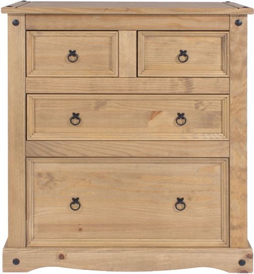 Corona Pine Mexican 2+2 Drawer Chest 