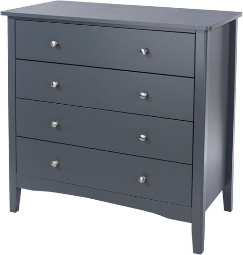Como Blue Painted 4 Drawer Chest