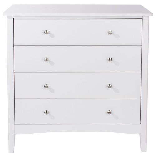 Como White Painted 4 Drawer Chest