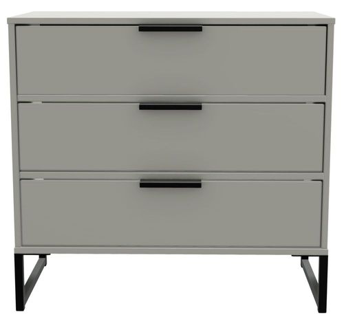 Diego Grey 3 Drawer Small Chest