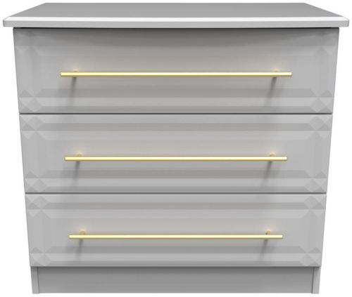 Faye Grey 3 Drawer Small Chest