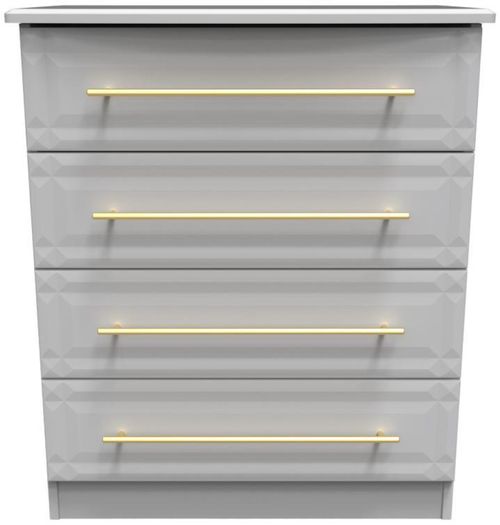 Faye Grey 4 Drawer Chest