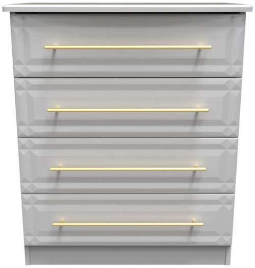 Faye Grey Ash 4 Drawer Chest