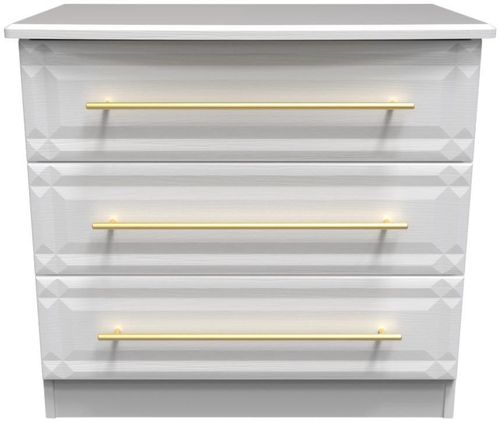 Faye White 3 Drawer Small Chest