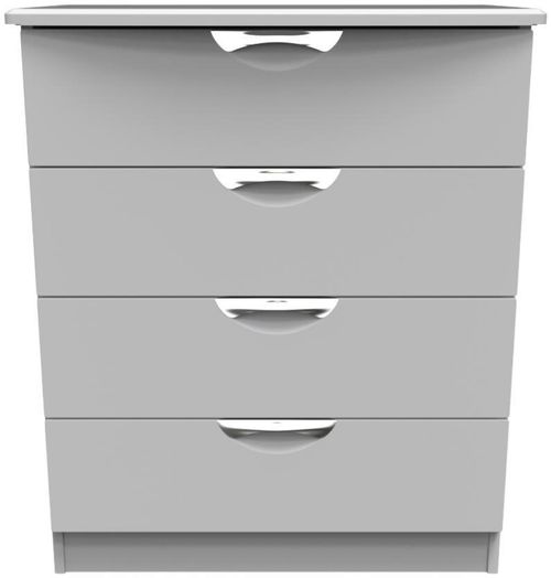 Flora Grey 4 Drawer Chest