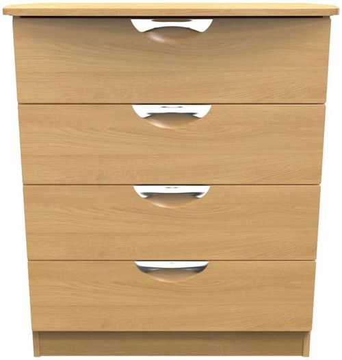 Flora Oak Effect 4 Drawer Chest