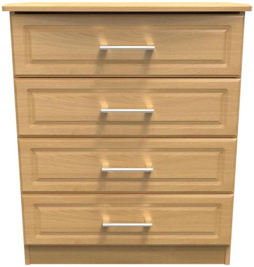 Gina Oak Effect 4 Drawer Chest